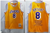 Lakers 8 Kobe Bryant Yellow 1996-97 Hardwood Classics Jersey,baseball caps,new era cap wholesale,wholesale hats